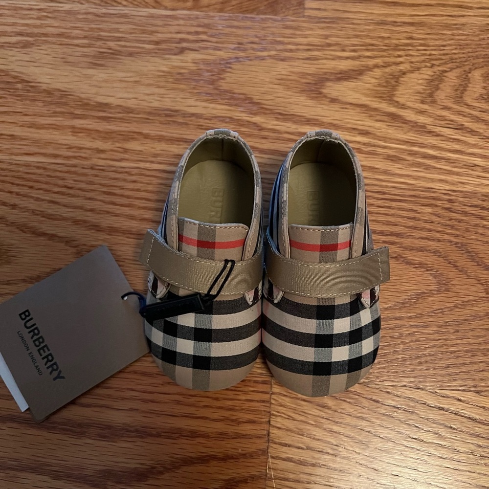Burberry Baby Boy Carlton Check Shoes Size 4